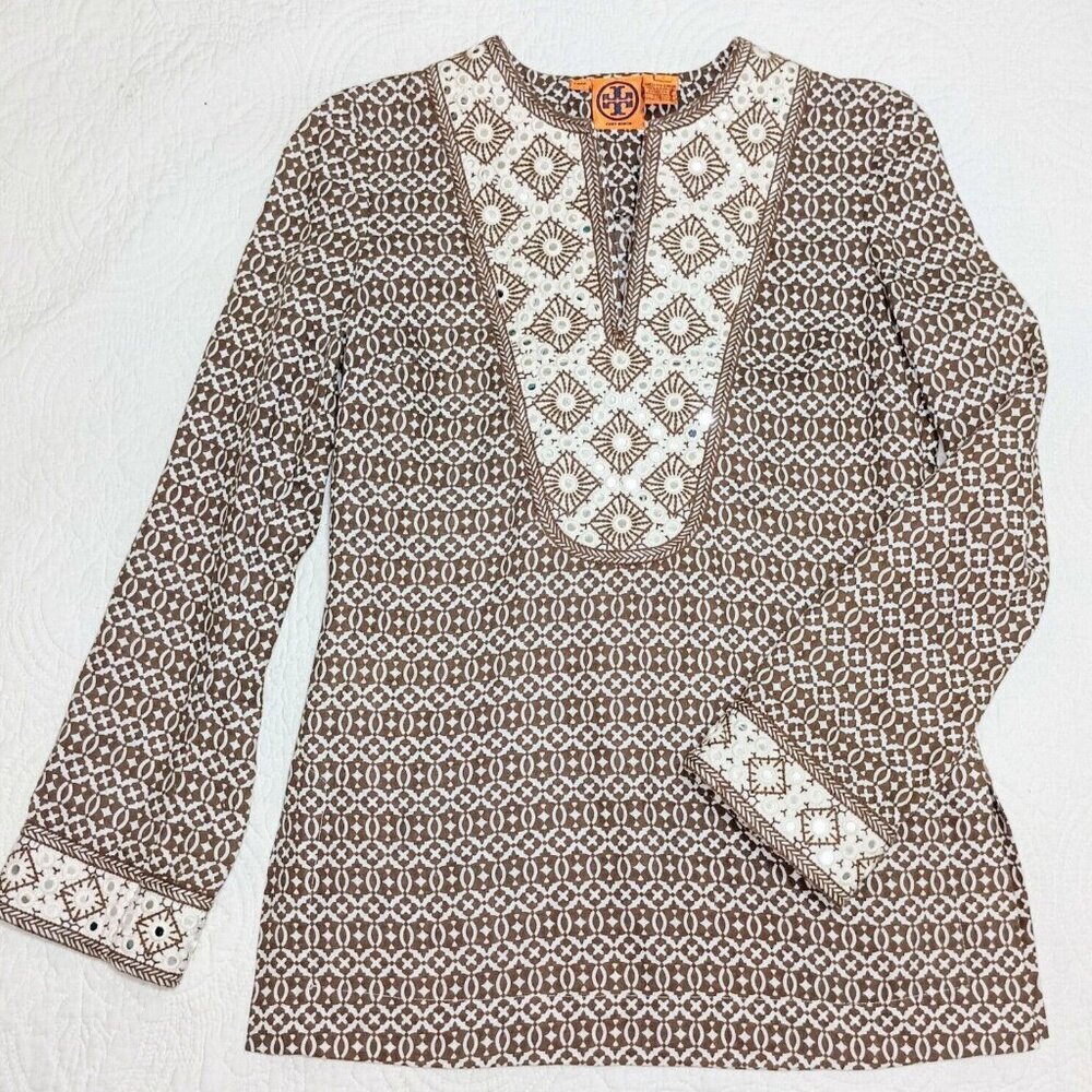 Printed Tori Burch Tunic